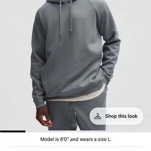 Lululemon Men's Gray Hoodie